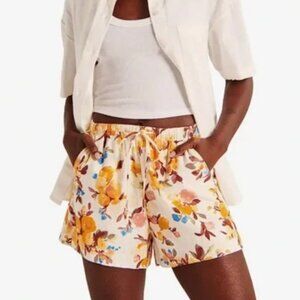 Abercrombie Floral Linen Blend Shorts - Size L